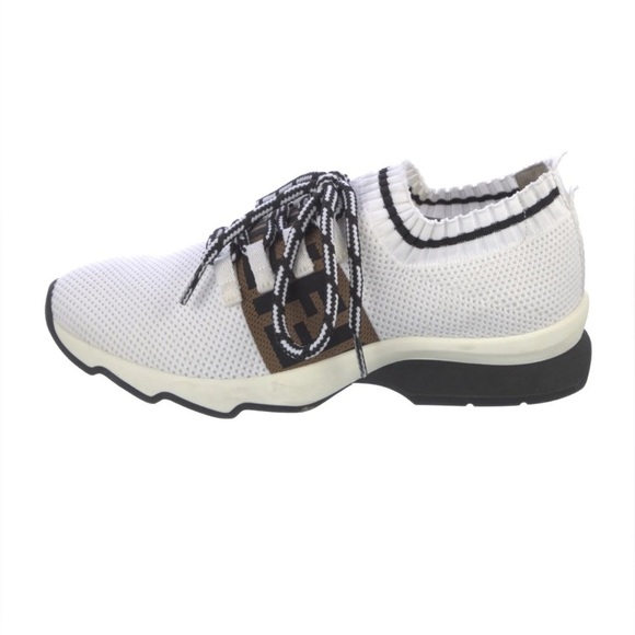 Fendi Shoes - FENDI Zucca logo Sox sneakers - FF Logo Designer Luxury Sneakers Size 38 US 8